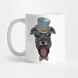 Hipster dog Schnauzer Mug